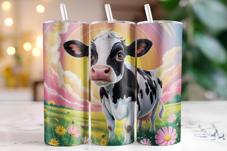 Cow Tumbler Wrap | Sublimation | Tumblers