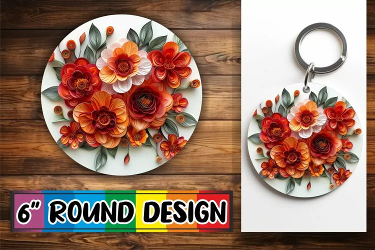Chic 3D Blossom Sublimation Accessories