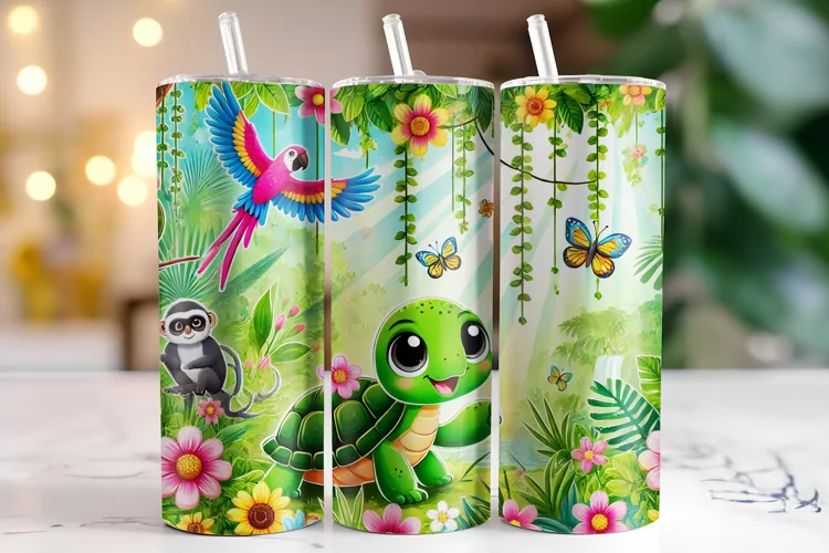 Turtle Tumbler Wrap | Sublimation | Tumblers