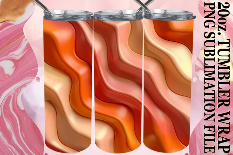 Whimsical 3D Inflated Tumbler Art Series