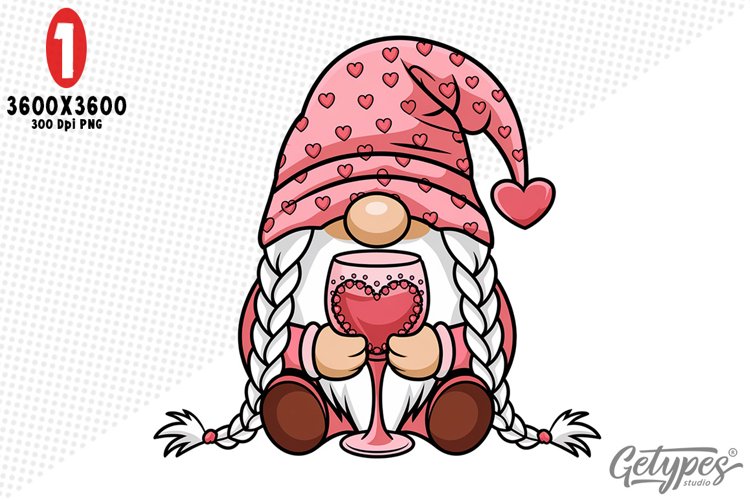 Valentine Gnome Clipart Image 6
