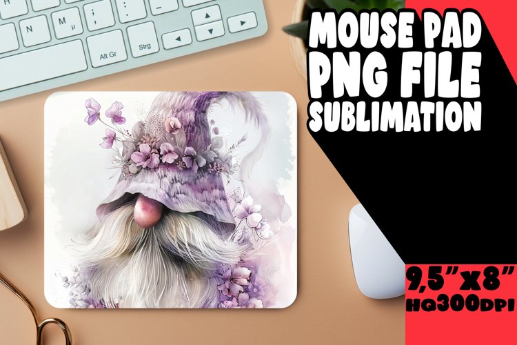 Colorful Gnome Mouse Pad - Spring Edition example image 1