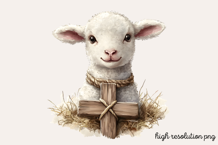 Christian Rustic Easter Clipart PNG