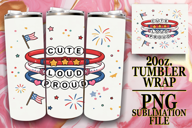 Uplifting moments 20oz tumbler wrap, Patriotic