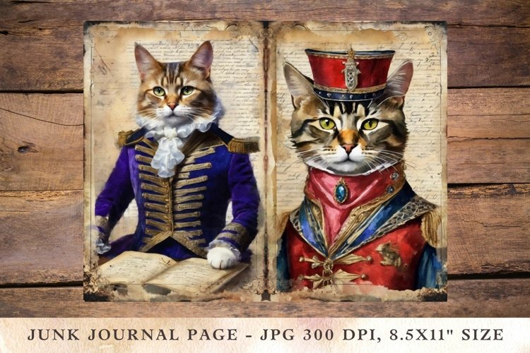 Printable Junk Journal Pages cat 17