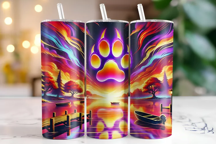 Paw Tumbler Wrap | Sublimation | Tumblers