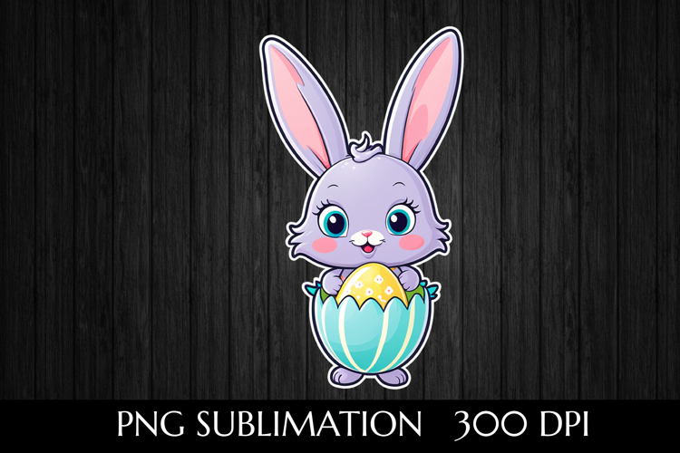 Cute Easter Bunny with Egg
