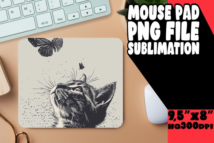 Adorable Kitty Sublimation Design example image 1