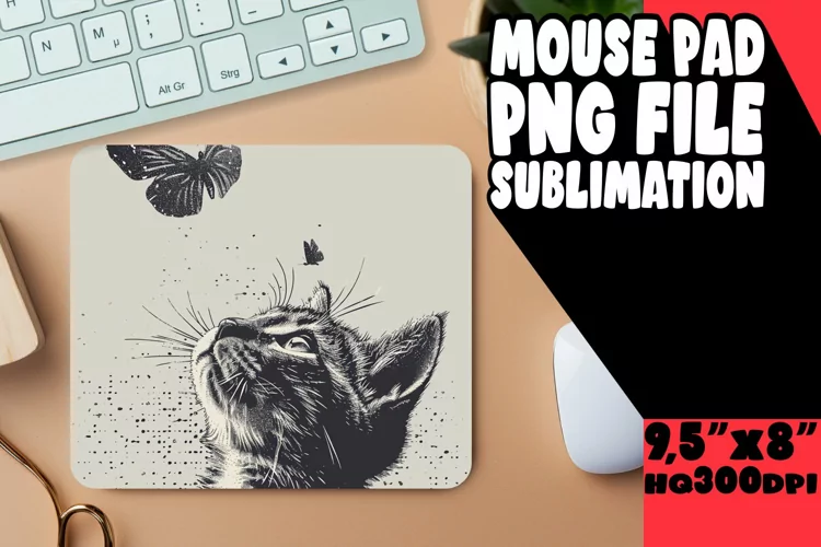 Adorable Kitty Sublimation Design