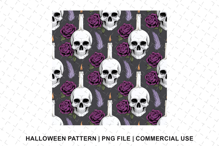 Skull Seamless Pattern Image 19