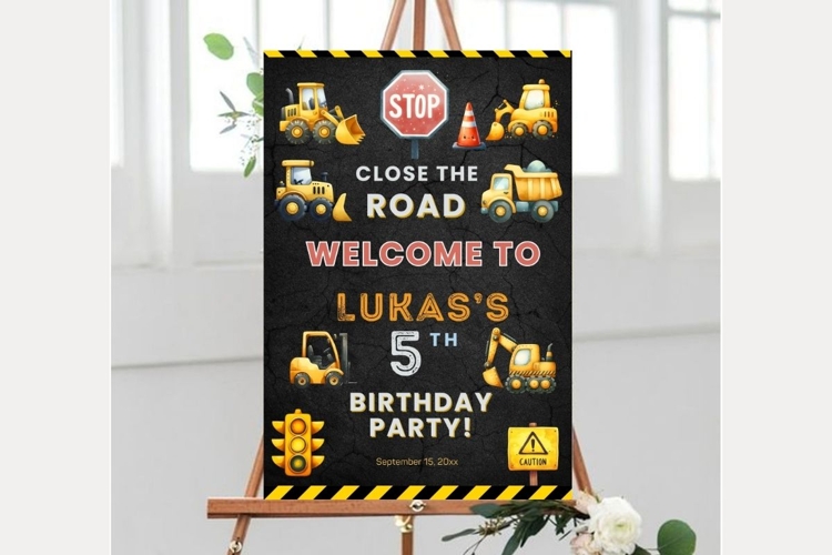 Baby Shower Welcome Sign Template 242 example image 1