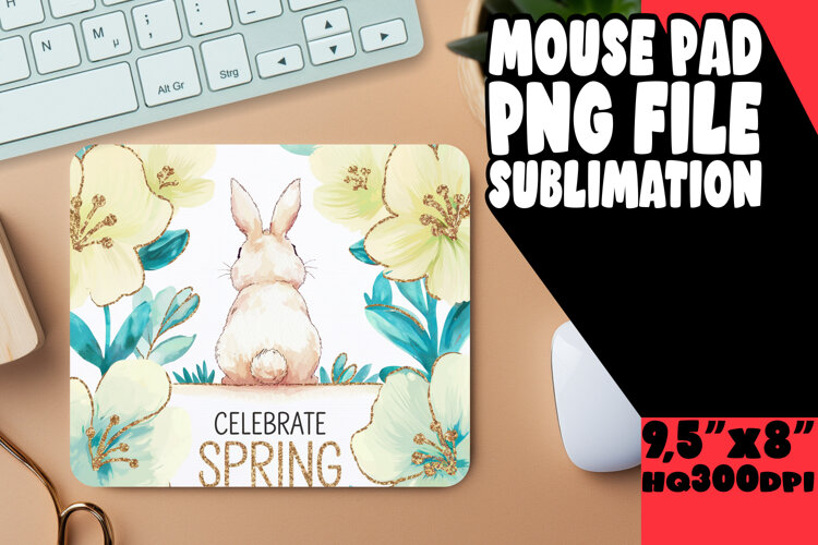 ENCHANTED MOUSE PAD FUN SUBLIMATION, Easter example image 1