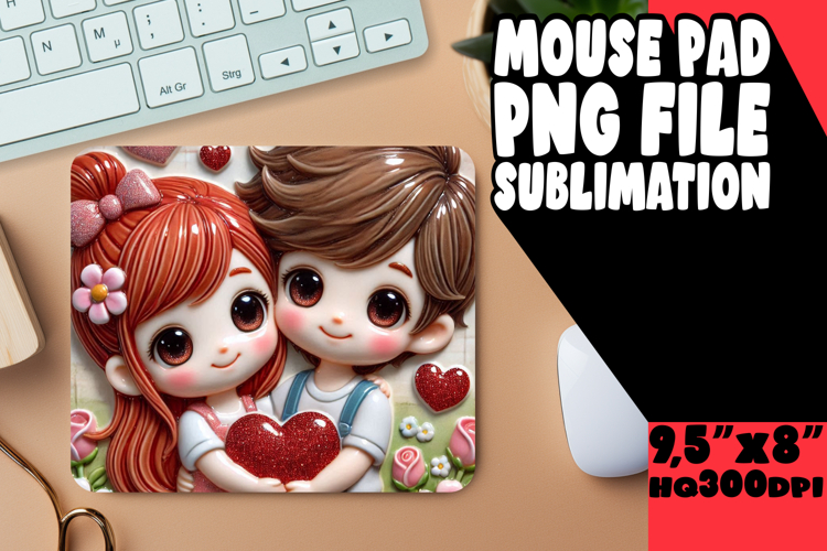ENCHANTED MOUSE MAT MAGICAL DESIGN, 3D Characters