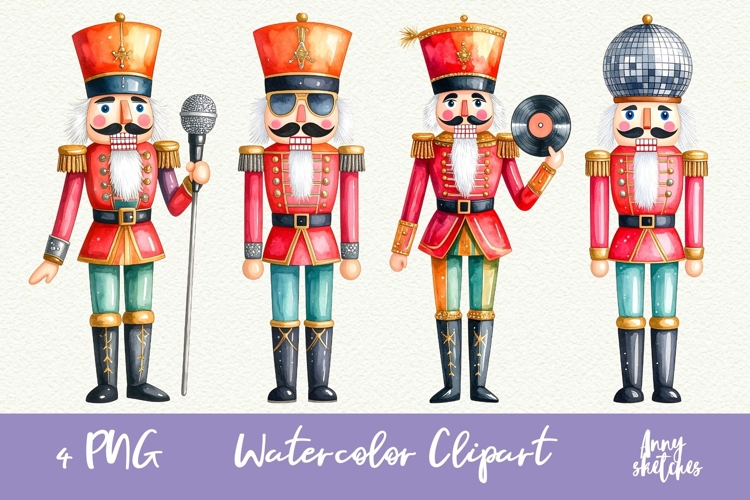 Disco Nutcracker Clipart Retro Groovy Disco Christmas PNG
