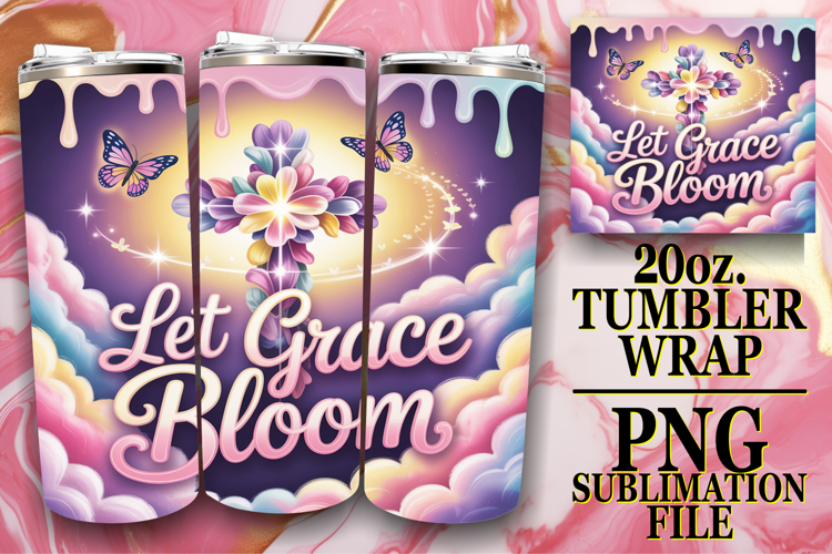 Joyful vibes 20oz tumbler wrap, Religious