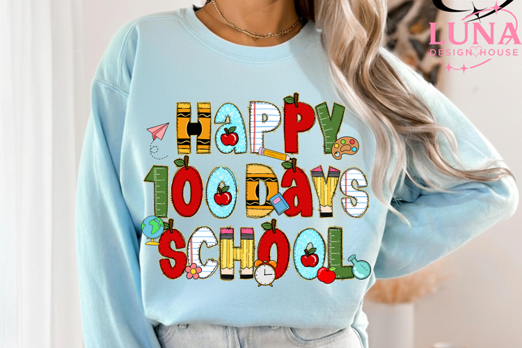 Happy 100 Days of School Png, 100 Days of School PNG