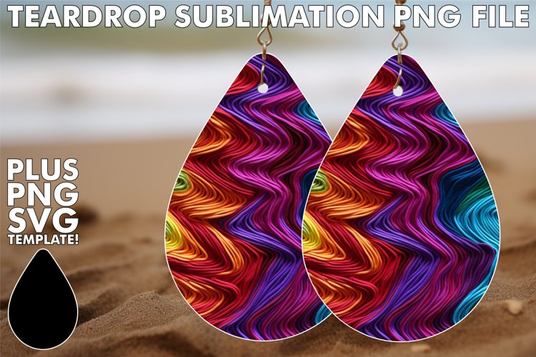 Embroidered Beauty in Teardrops example image 1
