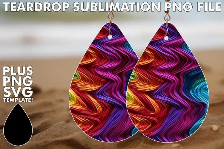 Embroidered Beauty in Teardrops