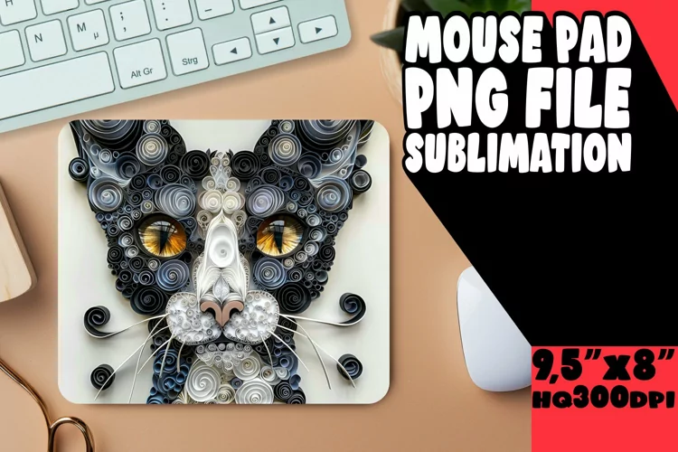 Whisker Wonderland 3D Mouse Pad - Cat Lover