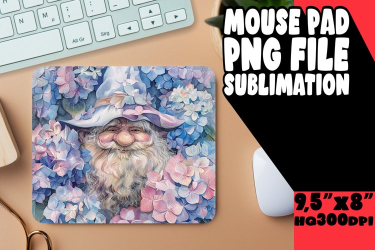 Floral Haven Mouse Pad, Summer