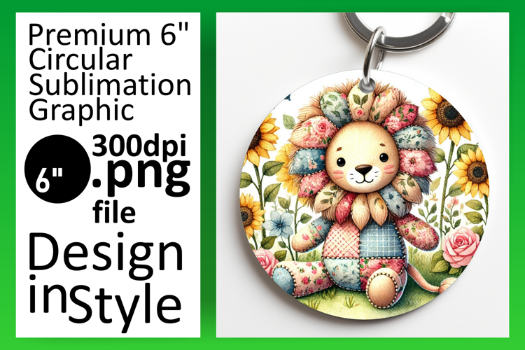 Whimsical Round Design for Coasters , Animals