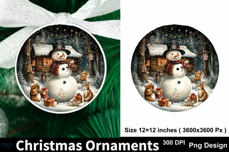 Round Christmas Ornament Svg Image 16