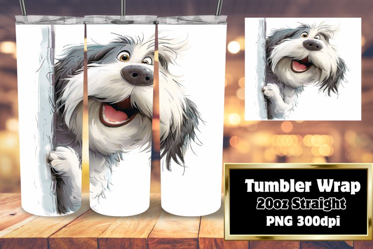 Quirky Funny Dog Whimsy Tumbler Wrap - 20oz