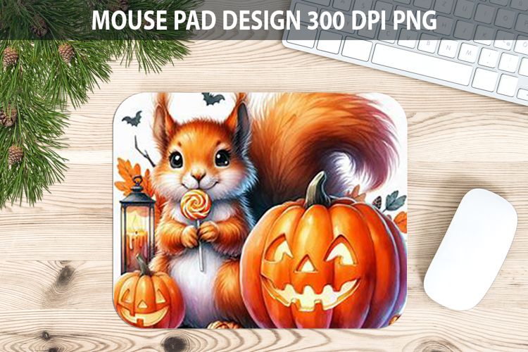 Watercolor Squirrels Mouse Pad Sublimation - Animal PNG