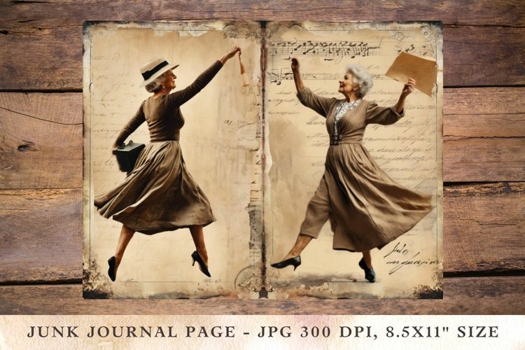 Printable Junk Journal Pages grandma 3 example image 1