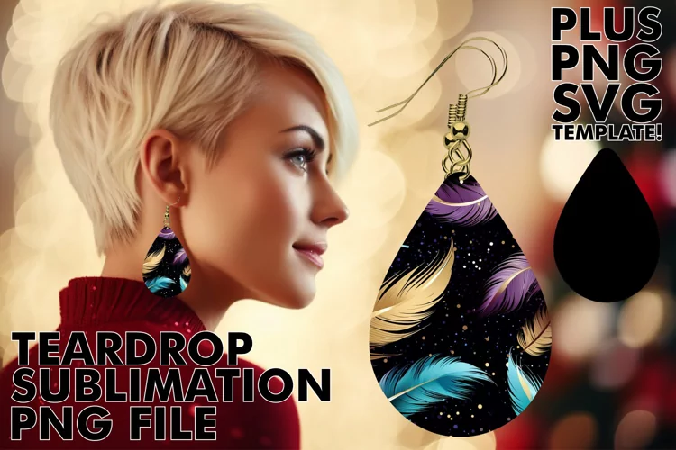 Bold and Beautiful: Glitter Teardrop Earrings