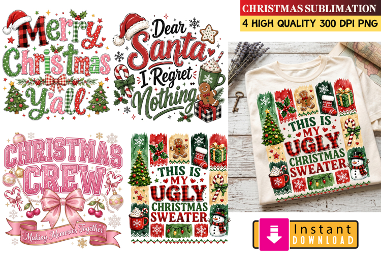 Christmas Sublimation Designs,Christmas Png,Christmas Design