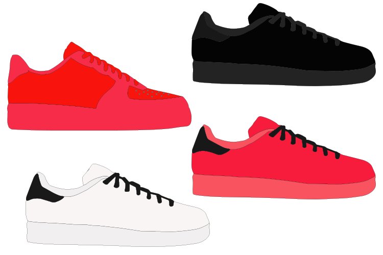 SNEAKERS svg, no name sneakers example image 1