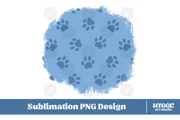 American 4th of July Cat Dog Paw Background Png Sublimation