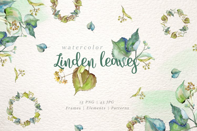 Watercolor Leaves Clipart Image 6