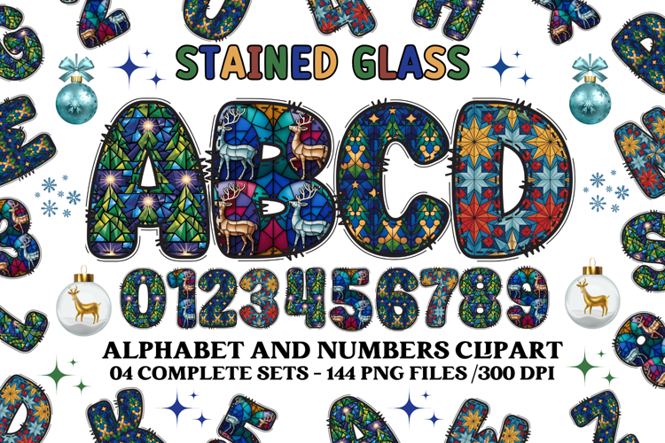 Christmas Alphabet png clipart, christmas doodle letters