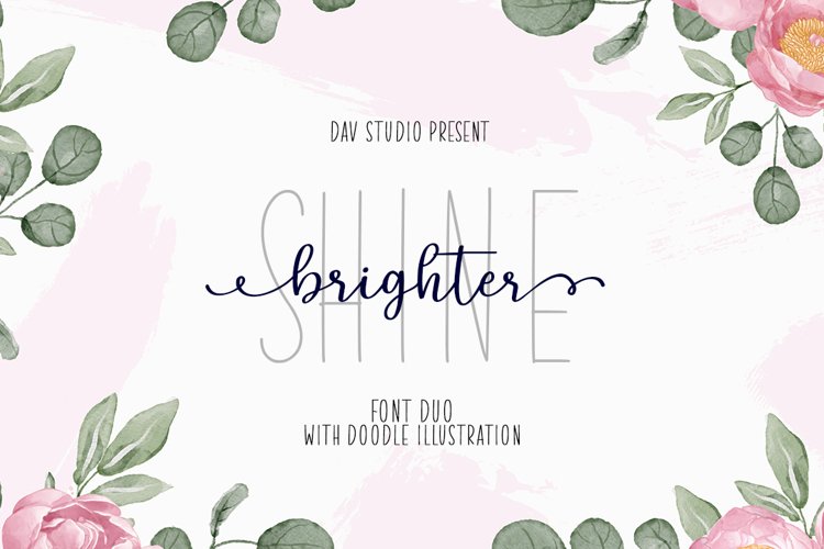 Shine Brighter - Font Duo with Extras example image 1