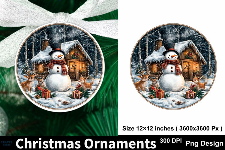 Round Christmas Ornament Svg Image 15