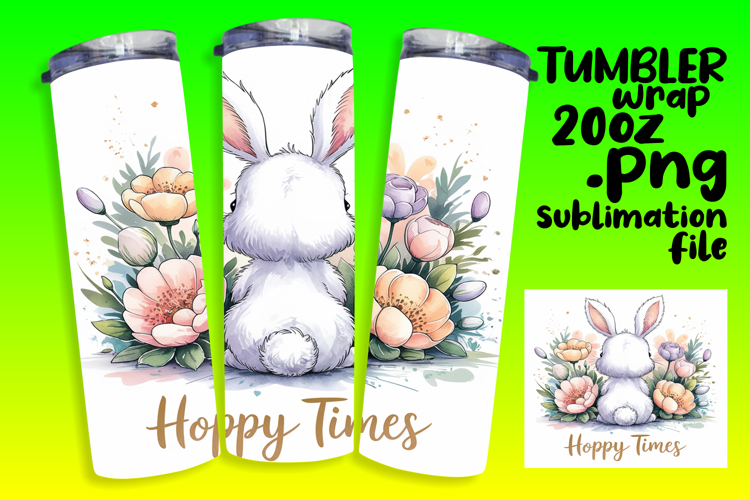 Stylish 20oz Tumbler Template , Easter