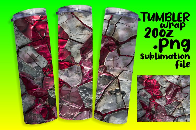 Lustrous Agate Art Sublimation Tumbler Assortment example image 1