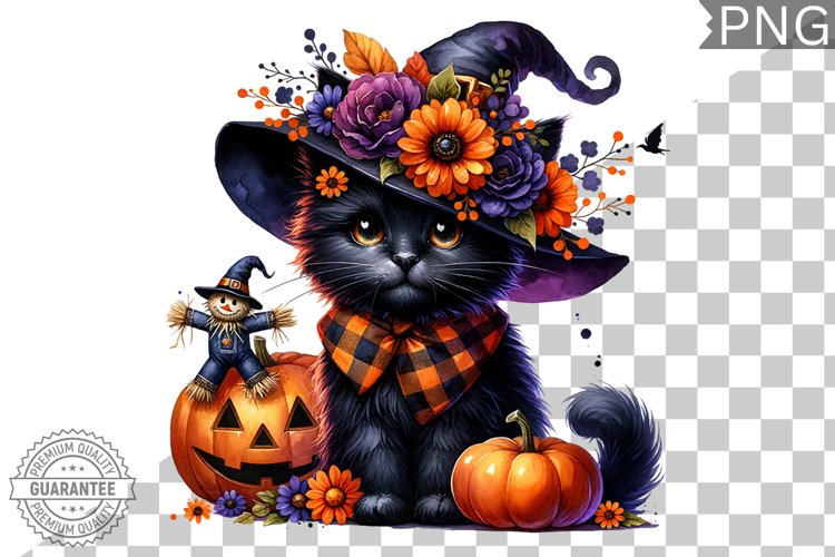 Halloween Cat Clipart Image 19