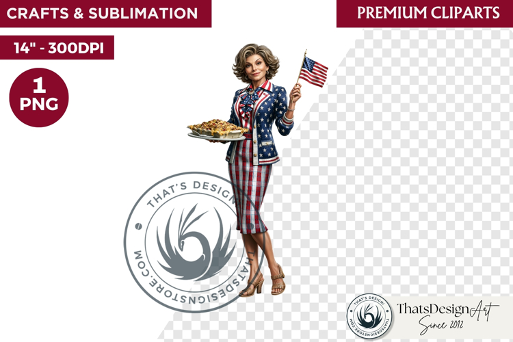 4th of July Character clipart, Patriotic Americana PNG