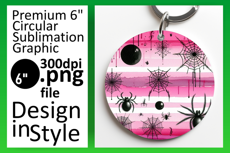 Lovely Round Design for Keychains , Halloween