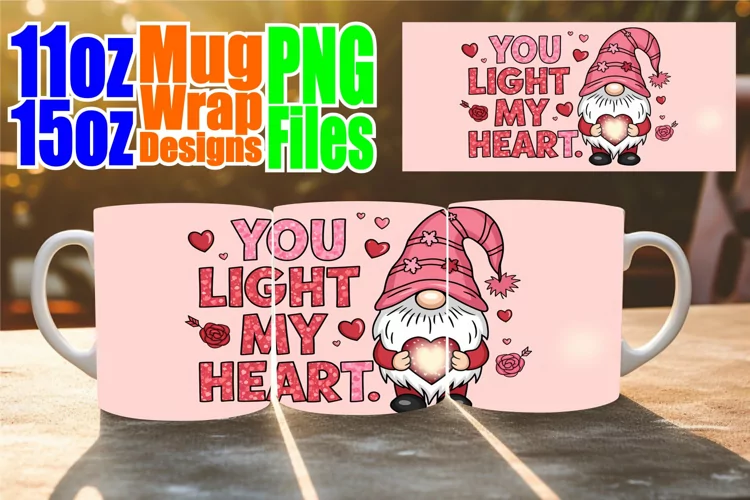 Everyday joy sublimation 11oz 15oz mug wrap, Valentines