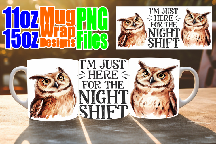 Peaceful moments 11oz 15oz mug wrap, Funny Animals