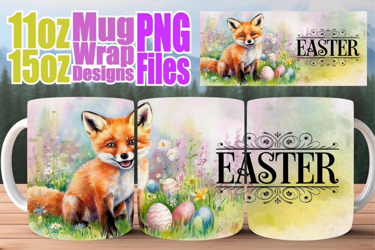 Dreamy nights sublimation mug wrap, Easter