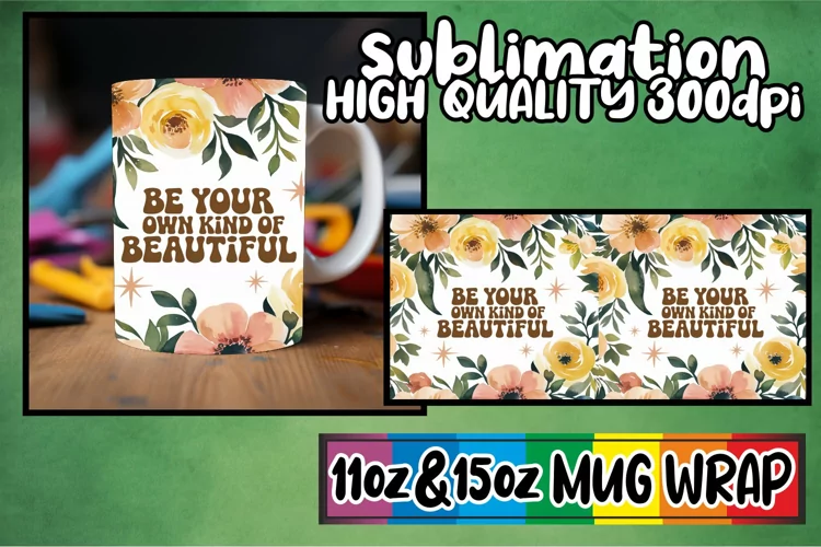 Joyful adventures 11oz 15oz sublimation wrap, Flower Quote
