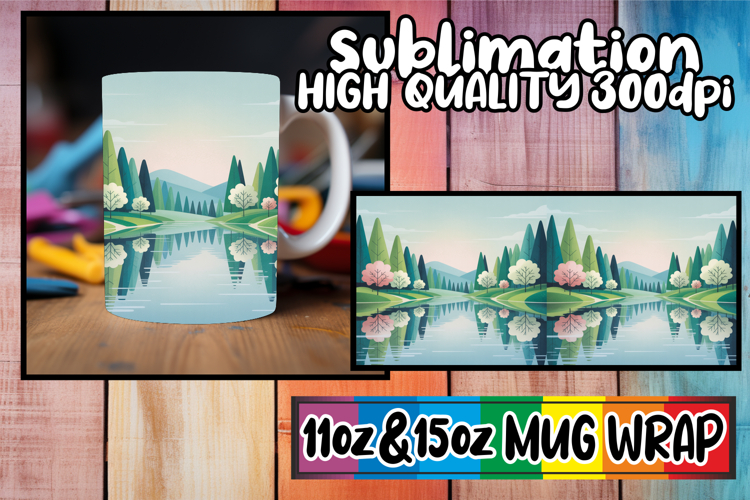 Bright beginnings 11oz 15oz sublimation wrap, Spring