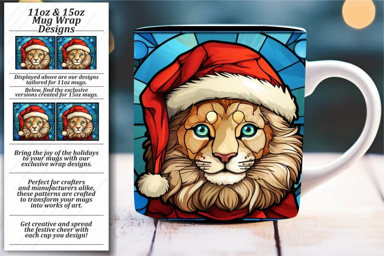 Festive Glass Artistry Mug Design 11oz/15oz