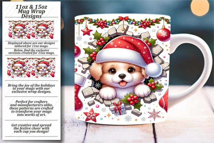 Whimsical Wall Surprise: Cartoon Mug Wrap