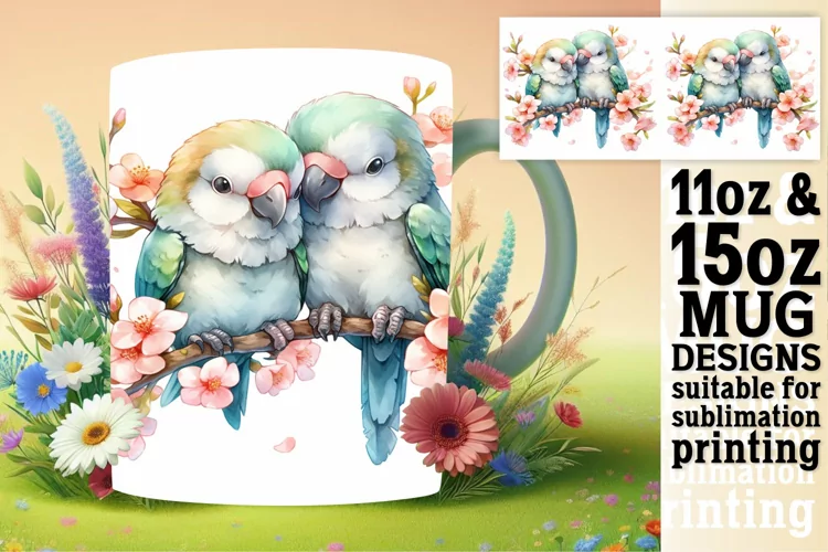 Birdsong Elegance on Mugs